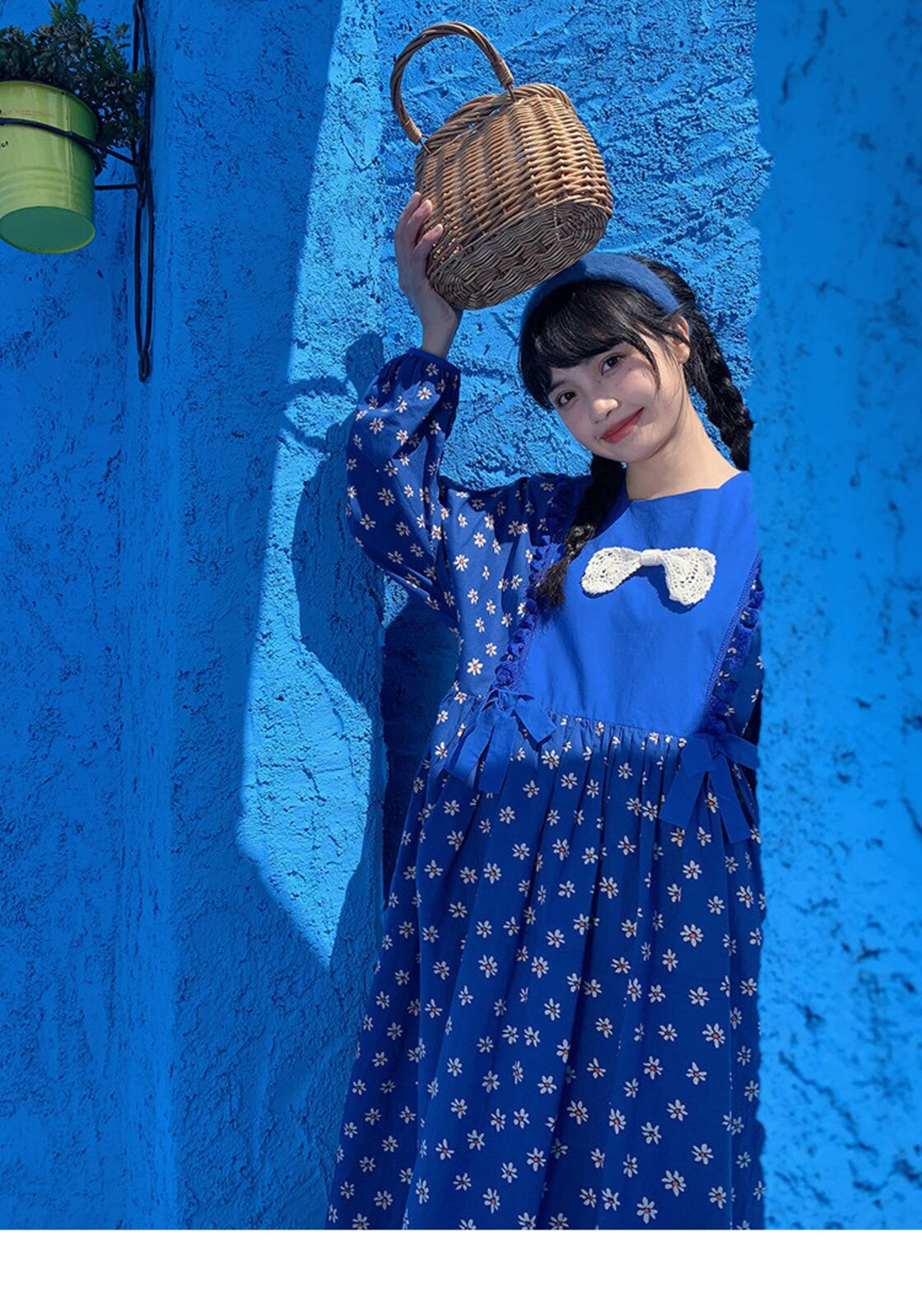 ワンピース 水色 緑 青 スクール 制服 ワンピース 黄色 お嬢様 春夏 