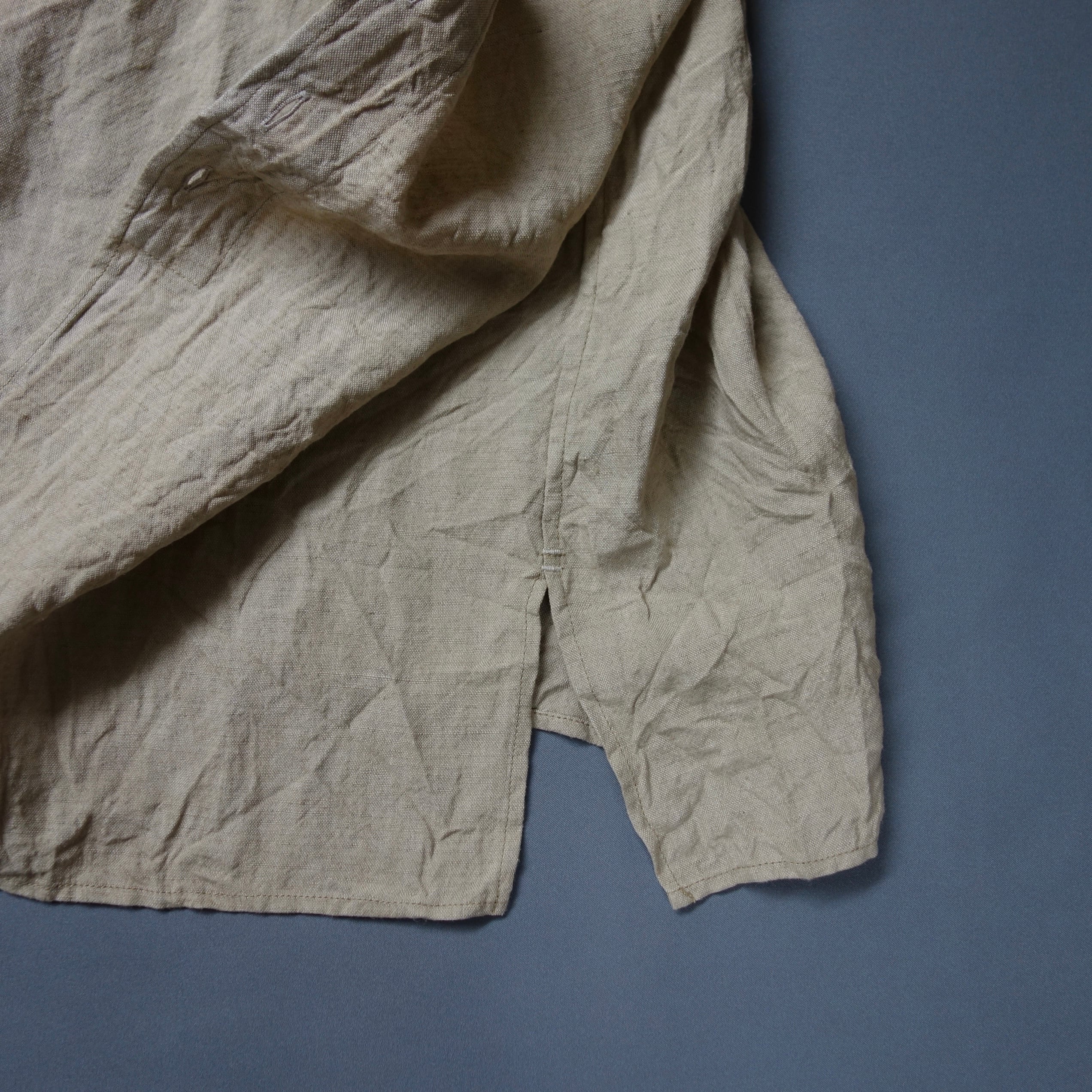 frenchvictorians linen halfsleeve 2026 / old beige | ATELIER GARDENIA