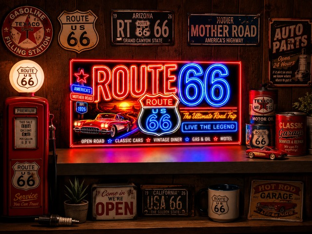 オーダー無料】ルート66 マザーロード アメリカン ガレージ ダイナー 