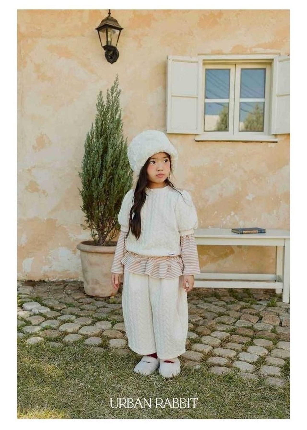 アーバンラビット / URBAN RABBIT / ケーブルキルティングパンツ / 韓国子供服 / ジュニア / 26winter〖取寄〗*JS~JM*