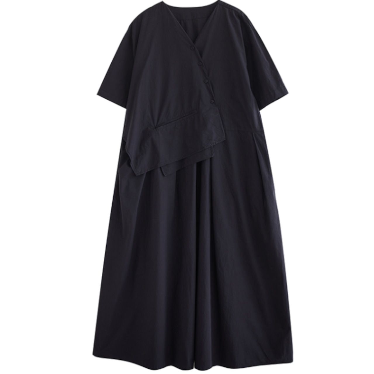 アシンメントリー ルーズ シャツワンピース 30024