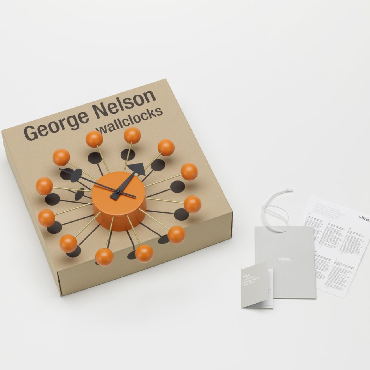 ボール クロック / オレンジ / Φ330 / Vitra（ヴィトラ）/ Ball Clock