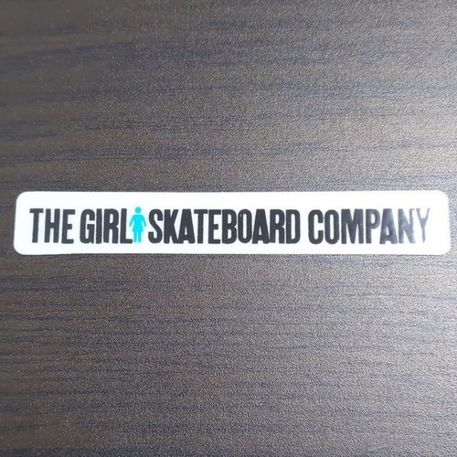 【ST-781】Girl Skateboards ガール スケートボード sticker ステッカー ブラック×エメラルドグリーン