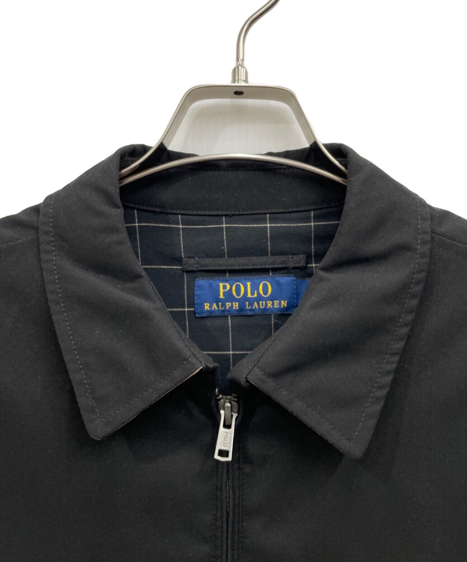 90s Polo Ralph Lauren スイングトップ 襟コーズ ブラック 90年代 Polo by Ralph Lauren ポロバイラルフローレン スイングトップ