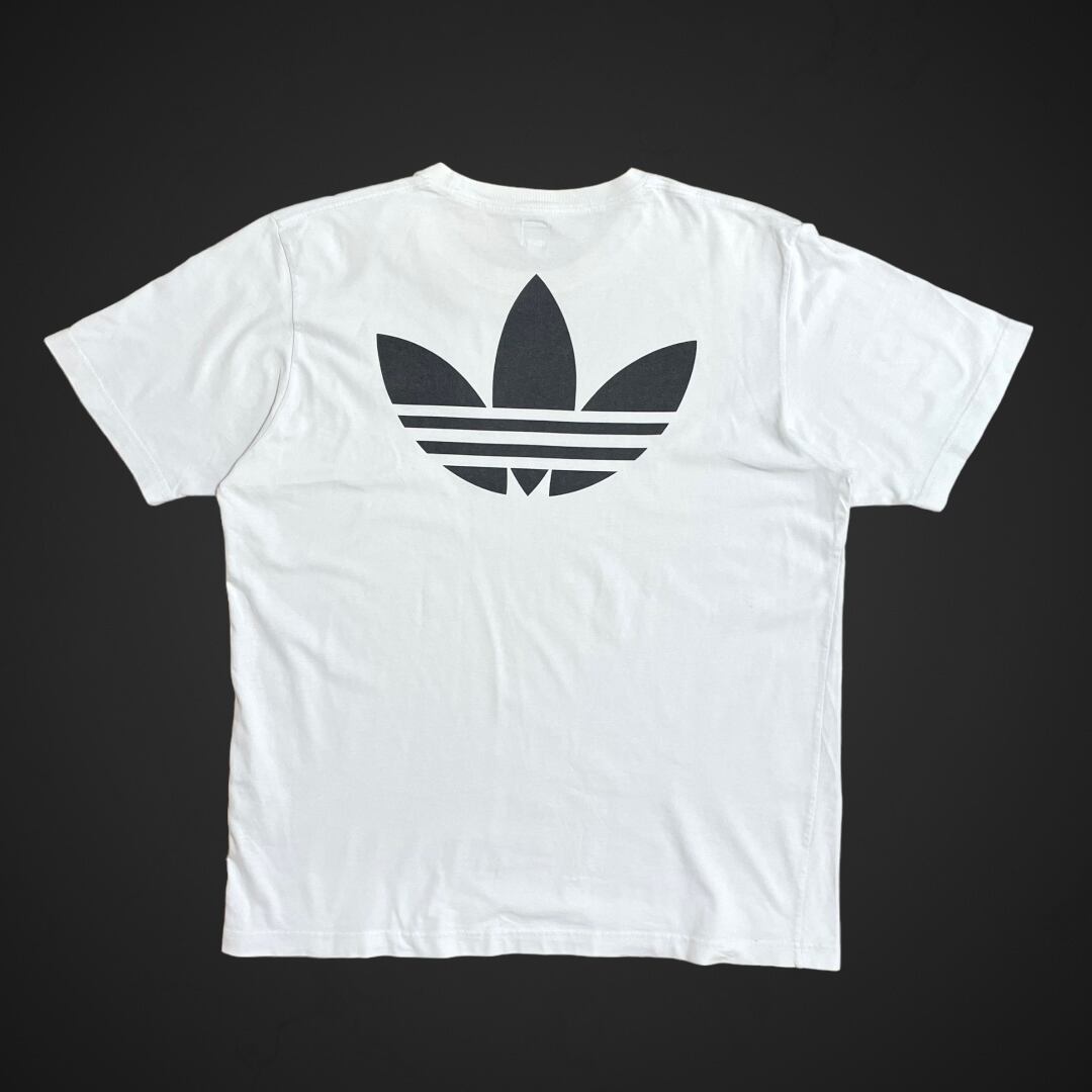 adidas】ワンポイント 刺繍ロゴ バックプリント Tシャツ