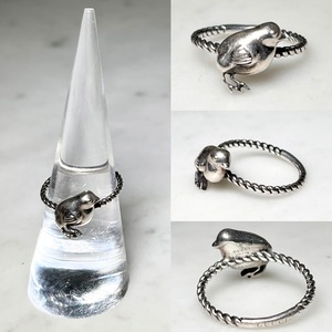 GUCCI silver ring " bird "