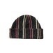 NOROLL / WASHBLE STRIPE BEANIE -BLACK-