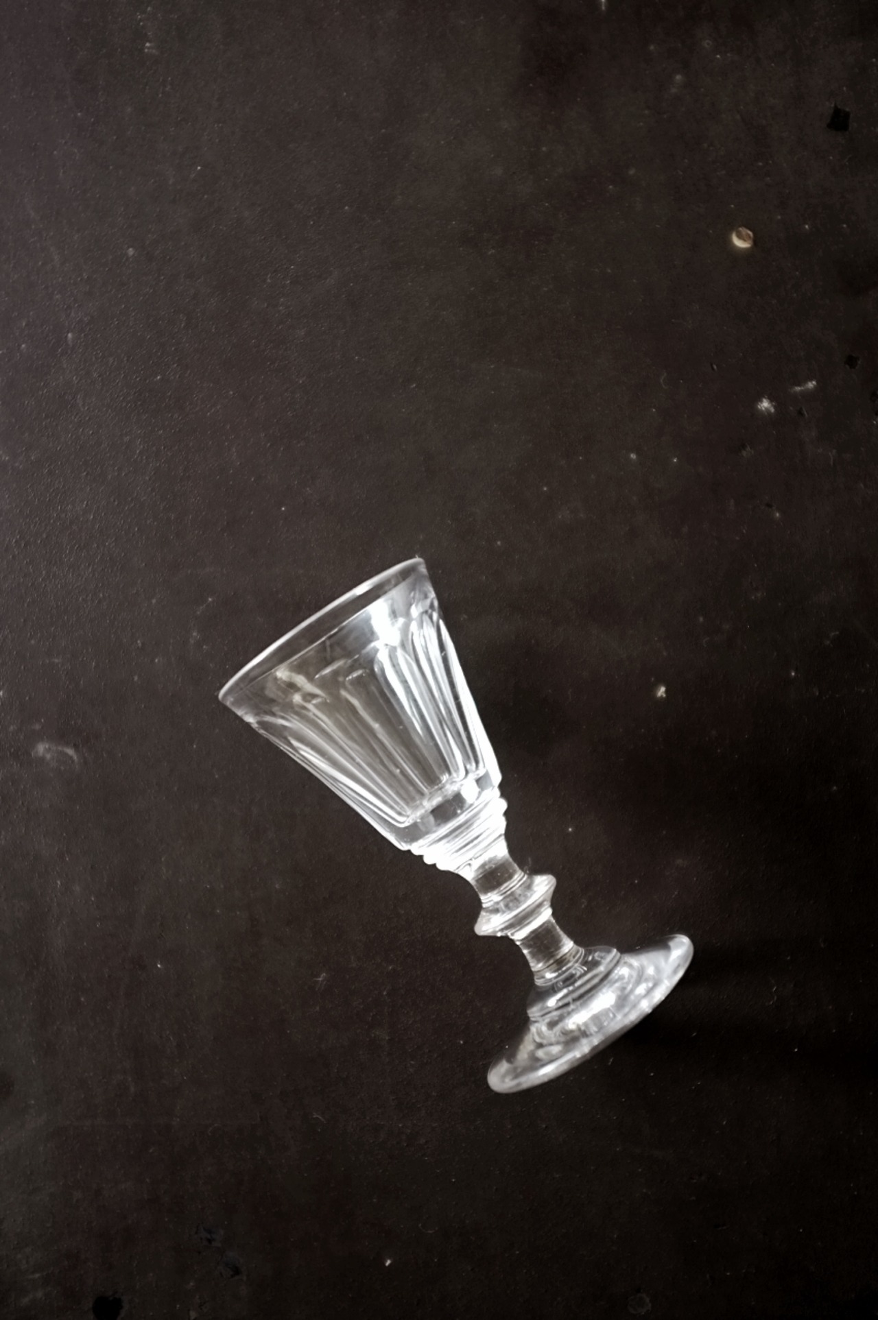 19世紀 フランス 透明の不自由 物憂いクリスタルグラスh アンティーク