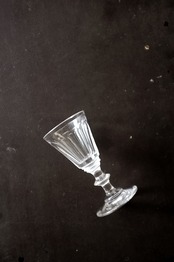 19世紀 フランス 透明の不自由 物憂いクリスタルグラスh アンティーク