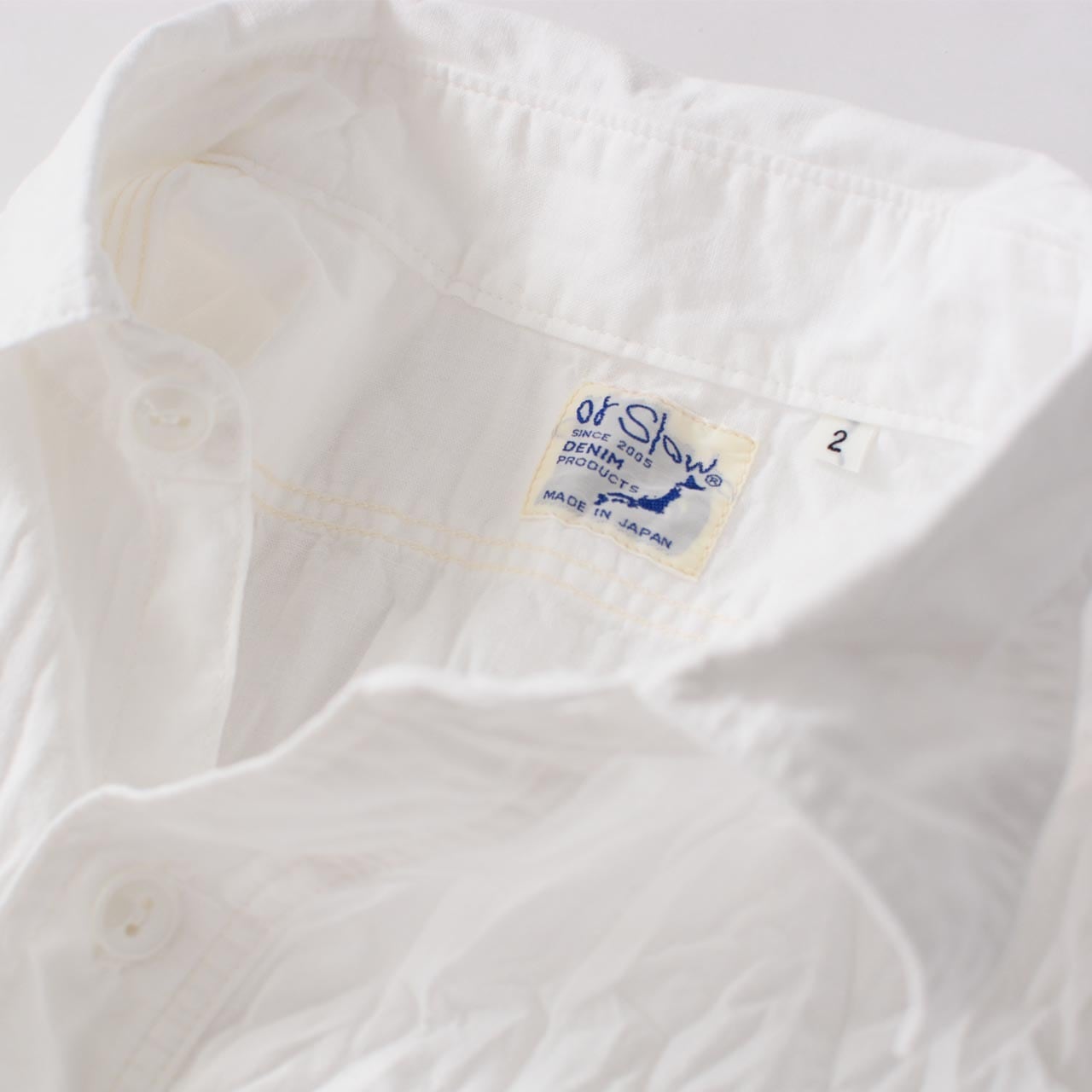 orslow [オアスロウ] WORK SHIRT WHITE CHAMBRAY [01-8070-69] シャンブレーシャツ ホワイト  白・ワークシャツ・白シャンブレー・大人のワークシャツ・MEN'S [2023AW] | refalt online store