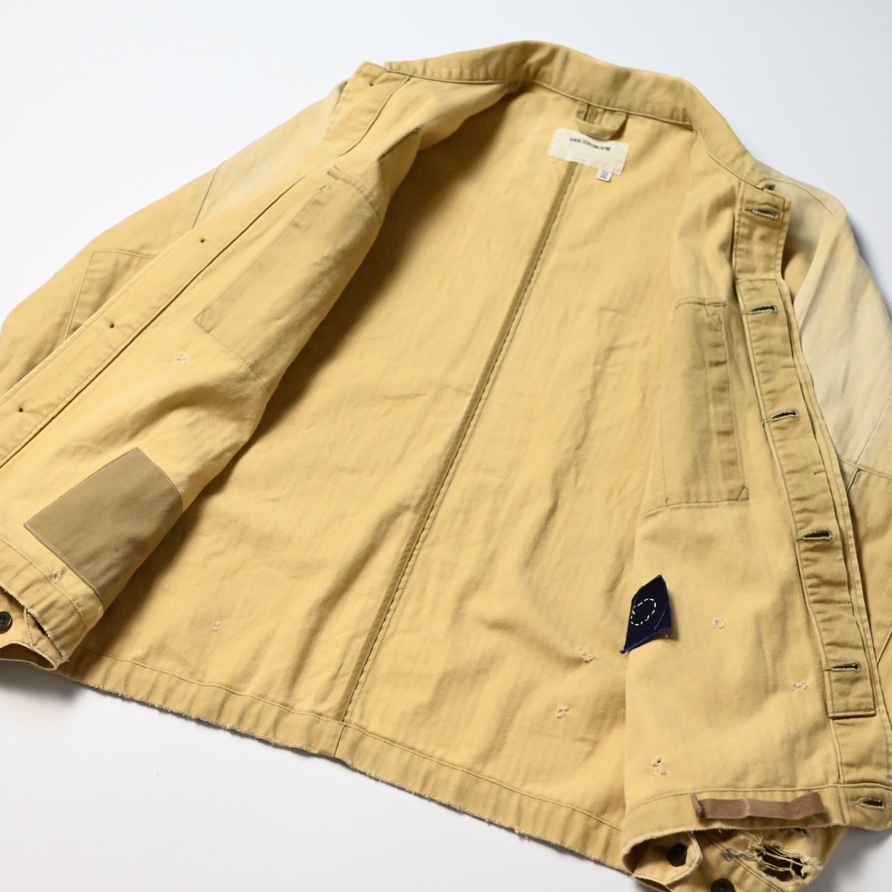 ANACHRONORM / REMAKED HERRINGBONE MILITARY SHIRTS JACKET