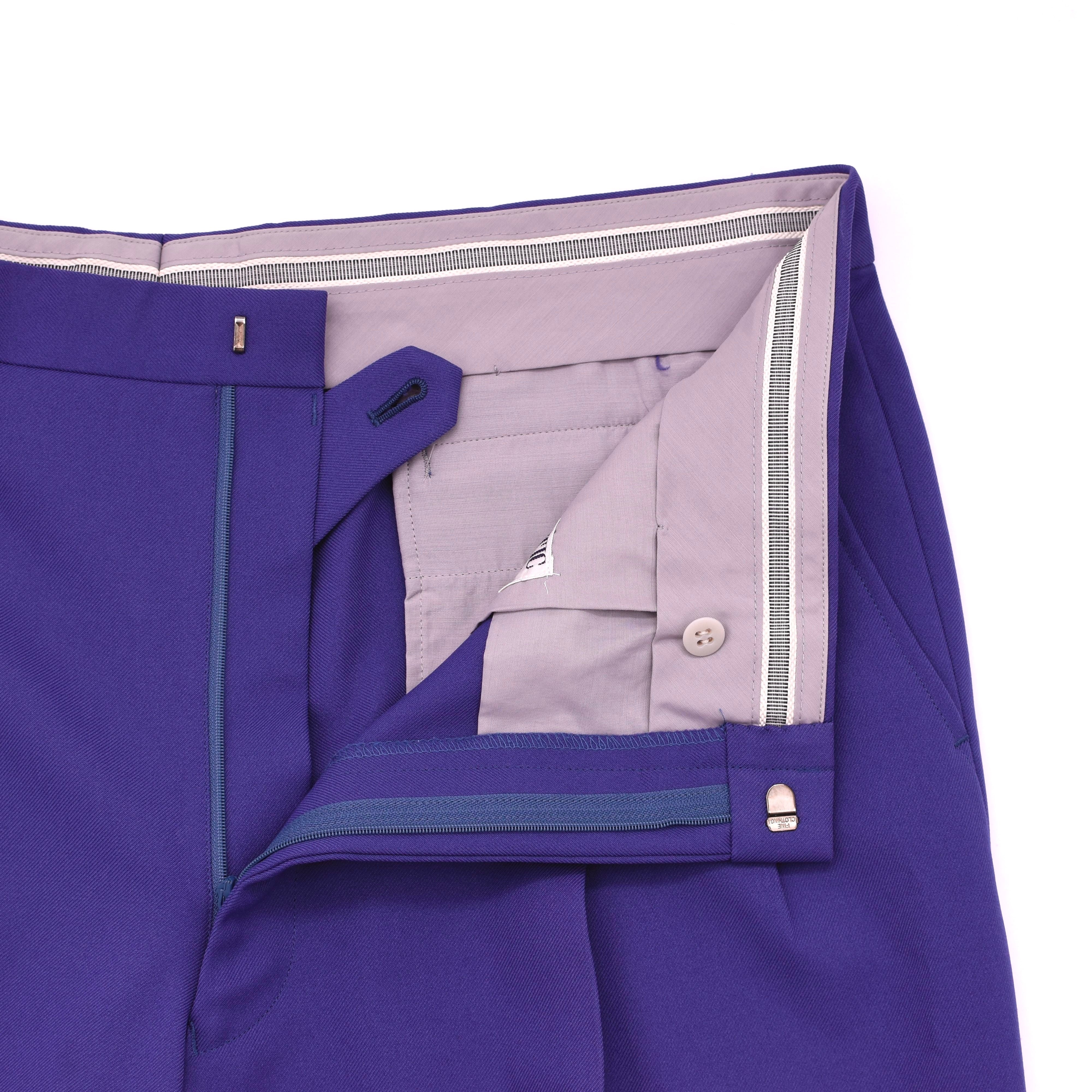 Purple color vintage 2tuck slacks | 古着屋 grin days memory