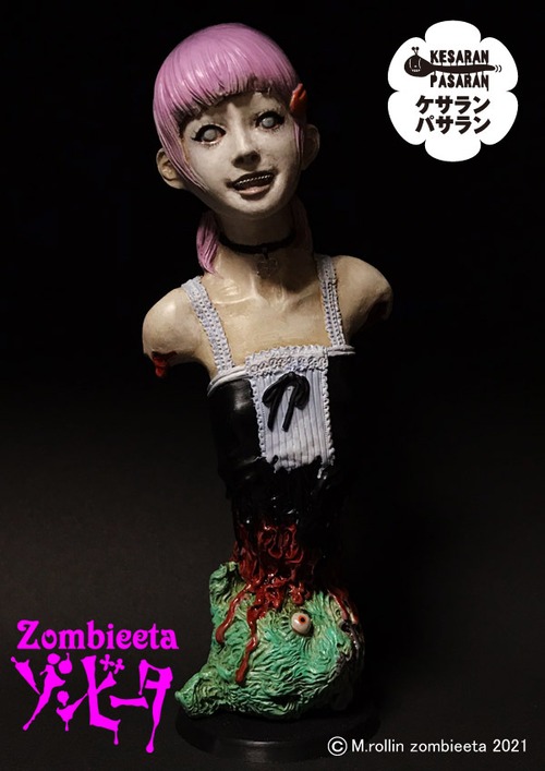 【絶販予定】【完成品】天然ゾンビ少女（ゾンビ―タ）zombieeta バストアップスタチュー