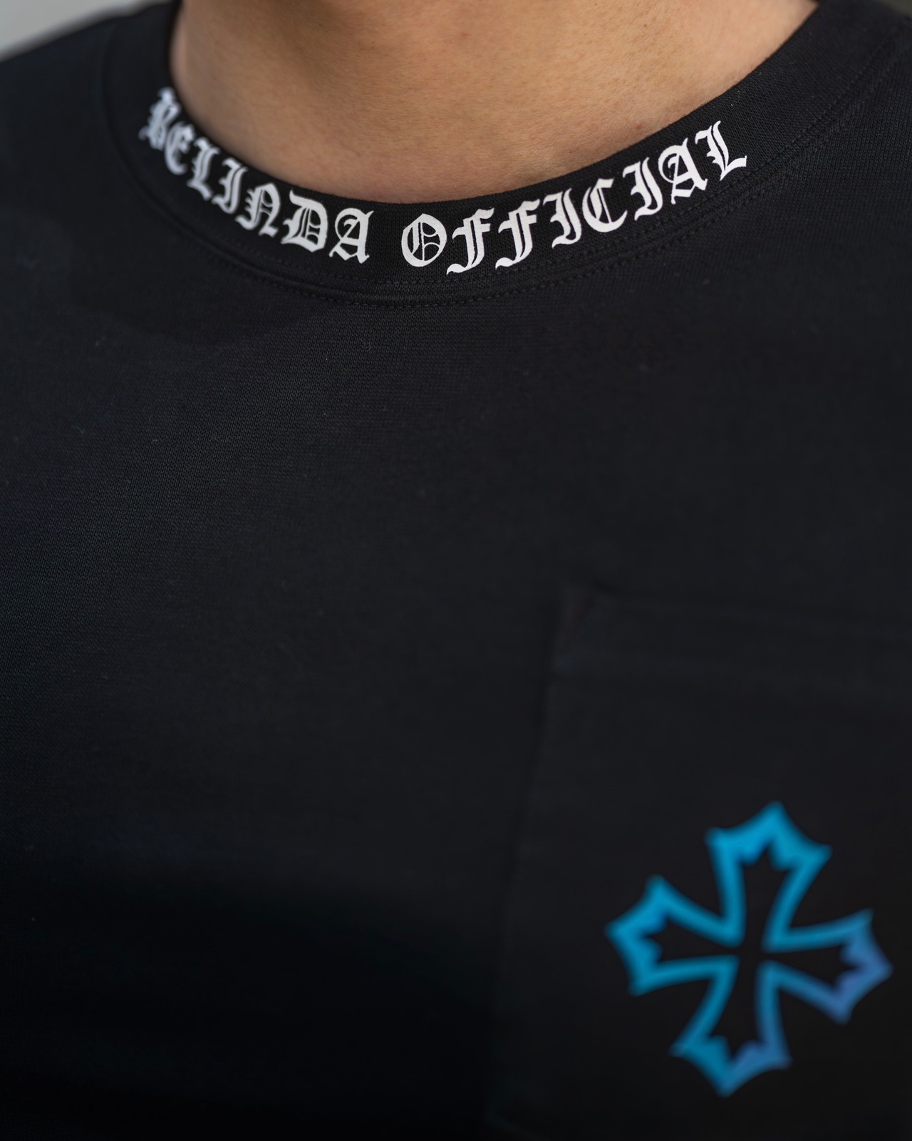 BELINDA GLITTER CROSS SHIRT【BEL25-012】