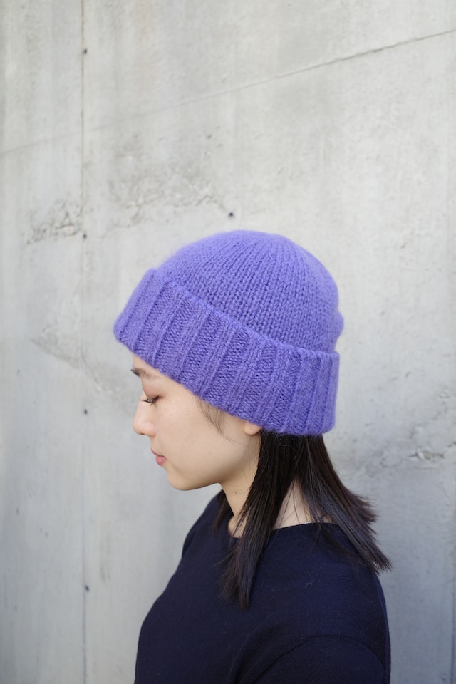 【 Allege. 】mohair knit beanie ( purple )