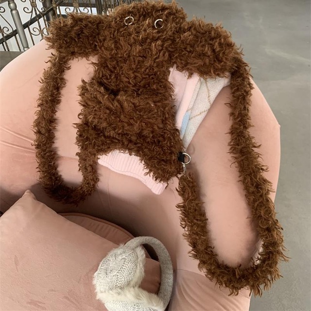 198可愛い子犬のぬいぐるみ3way ショルダーバッグ