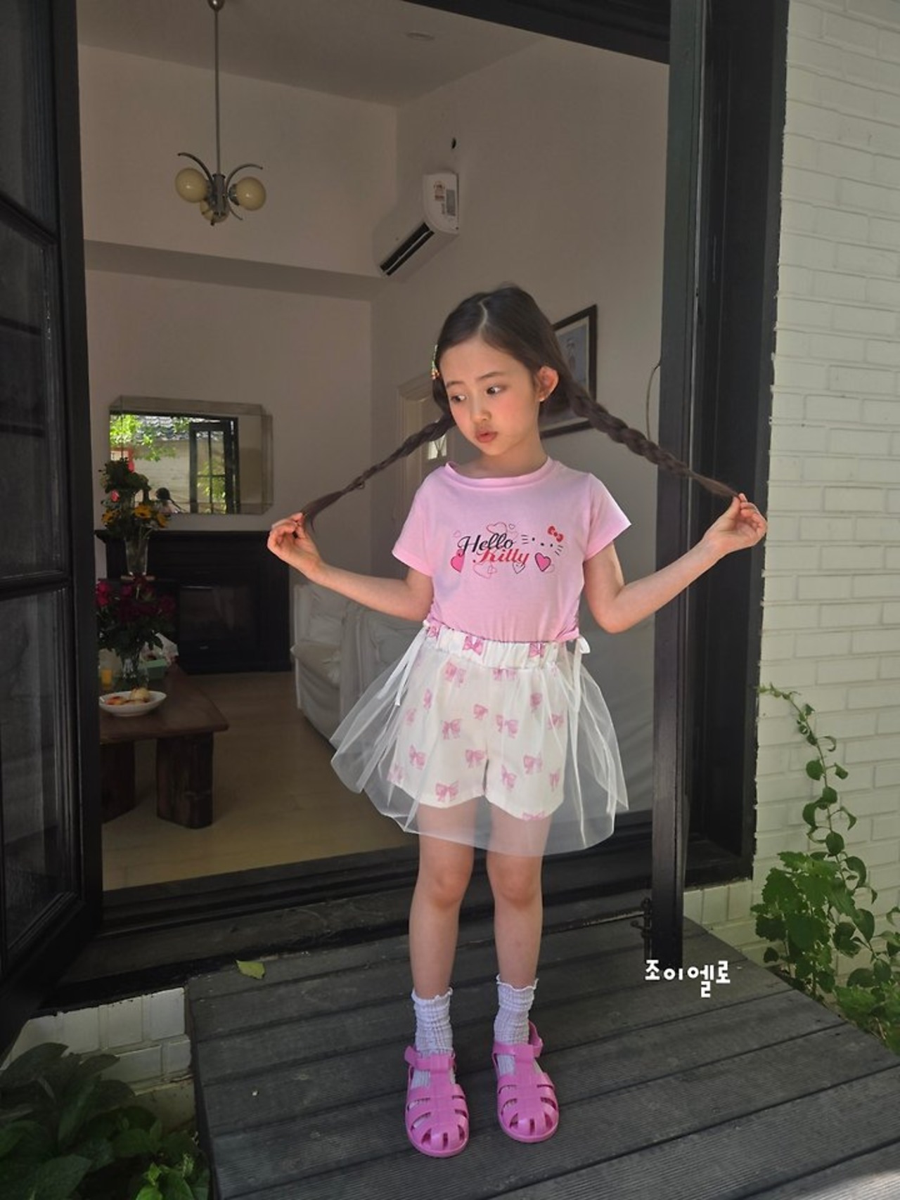 [GIOIELLO] Ribbon-sha Pants (XL/XXL) / [조이엘로] 리본샤팬츠 (XL/XXL)