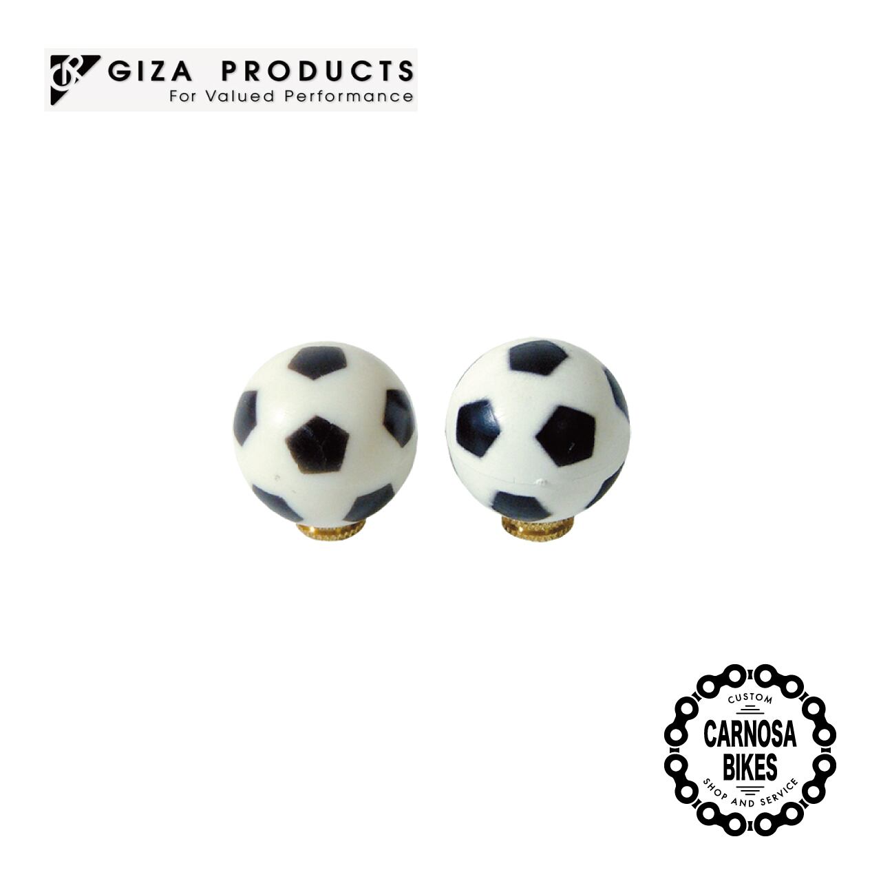 Giza Products】Valve Cap [バルブキャップ] サッカーボール