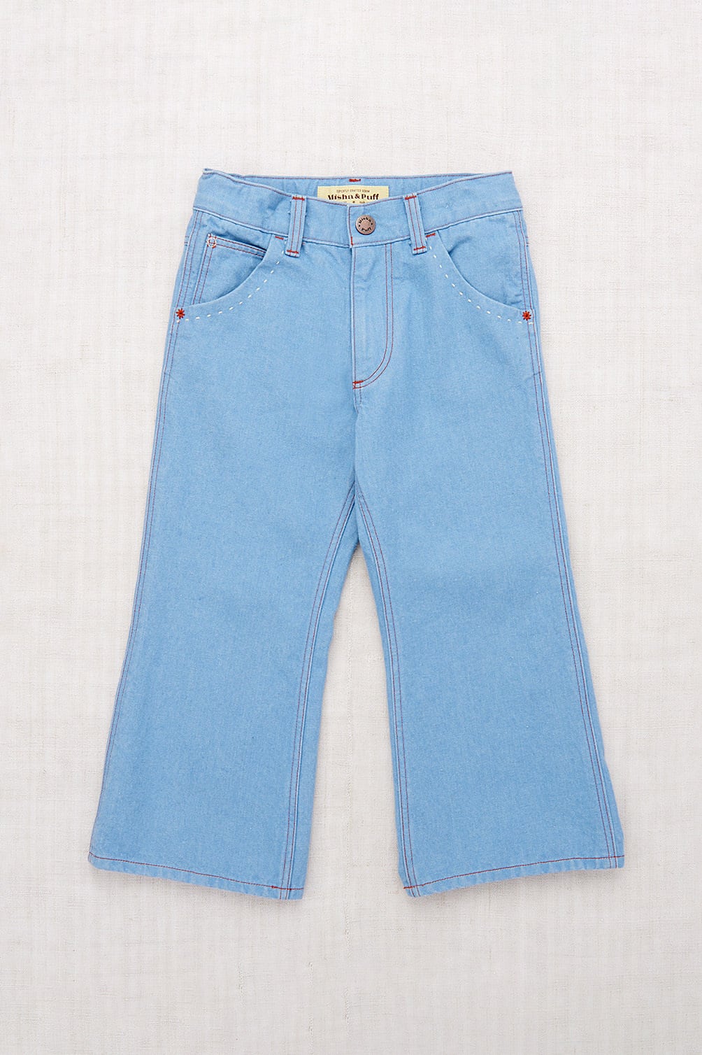 ラスト1 KIDS【Misha & Puff】25 spring drop2 / Slim Flared Jeans / Baby Blue