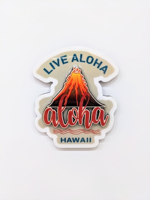 LIVE ALOHA マグネット（ボルケーノ）