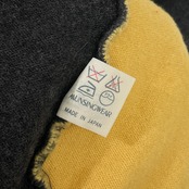 MUNSINGWEAR マンシング デザイン ウールニット ベスト L/ダークグレー