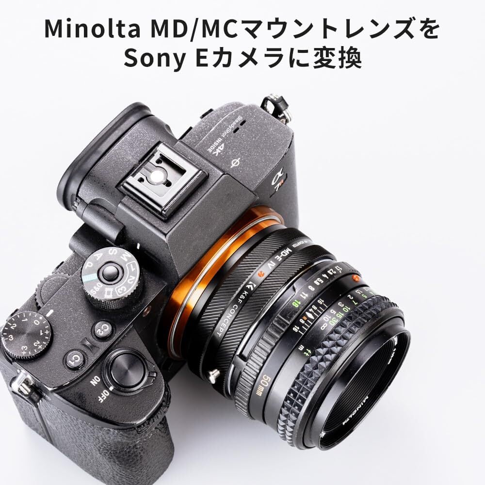 新型】K&F Concept マウントアダプター MD-NEX IV ミノルタ Minolta