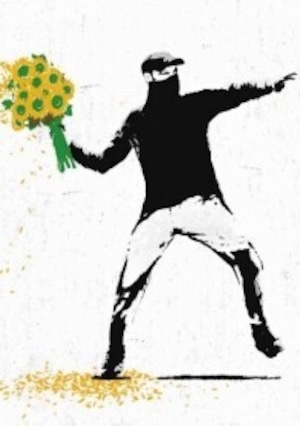 Banksy【Time for a change】バンクシー/メッセージカード/ポストカード　浜松雑貨屋　C0pernicus