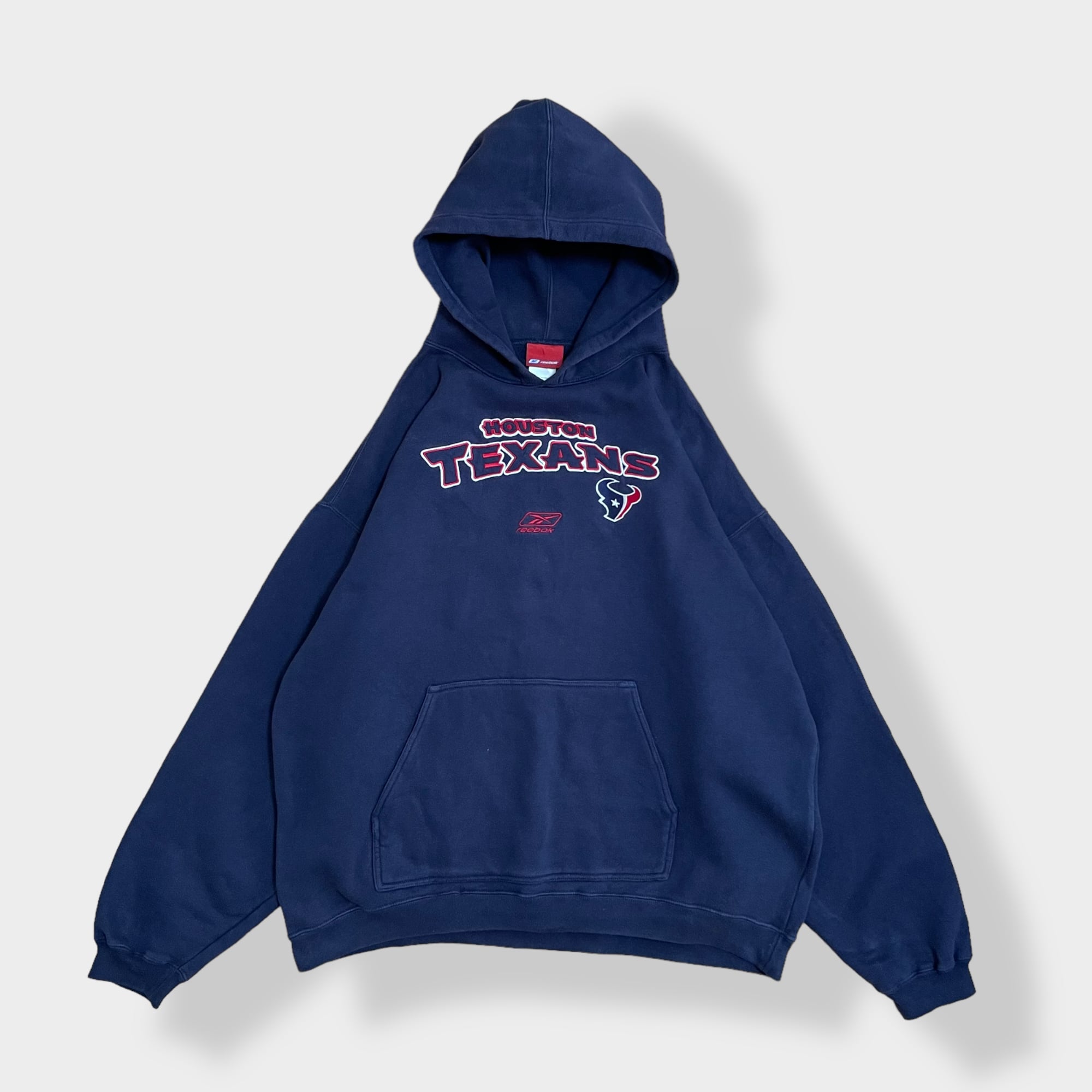 Reebok】NFL XL ビッグシルエット パーカー 刺繍ロゴ HOUSTON TEXANS