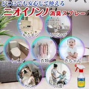 フローラ(Flora) そのまま使える植物性消臭液 ニオイノンノスプレー 500cc 瞬間消臭 無香料 100%植物由来成分 ペット用 犬 猫 キッチン用 トイレ用 老人臭 アンモニア臭