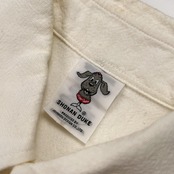 SHONAN DUKE ショウナンデューク ドッグ 刺繍入り BD 半袖シャツ サイズ M /ホワイト/ジョイマークデザイン