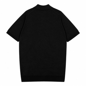 ★定価101,200円・新品未使用★ジョンスメドレー ZANDER ザンダー 至高のシルク×カシミヤ ニットポロシャツ ノワール　サイズS, M