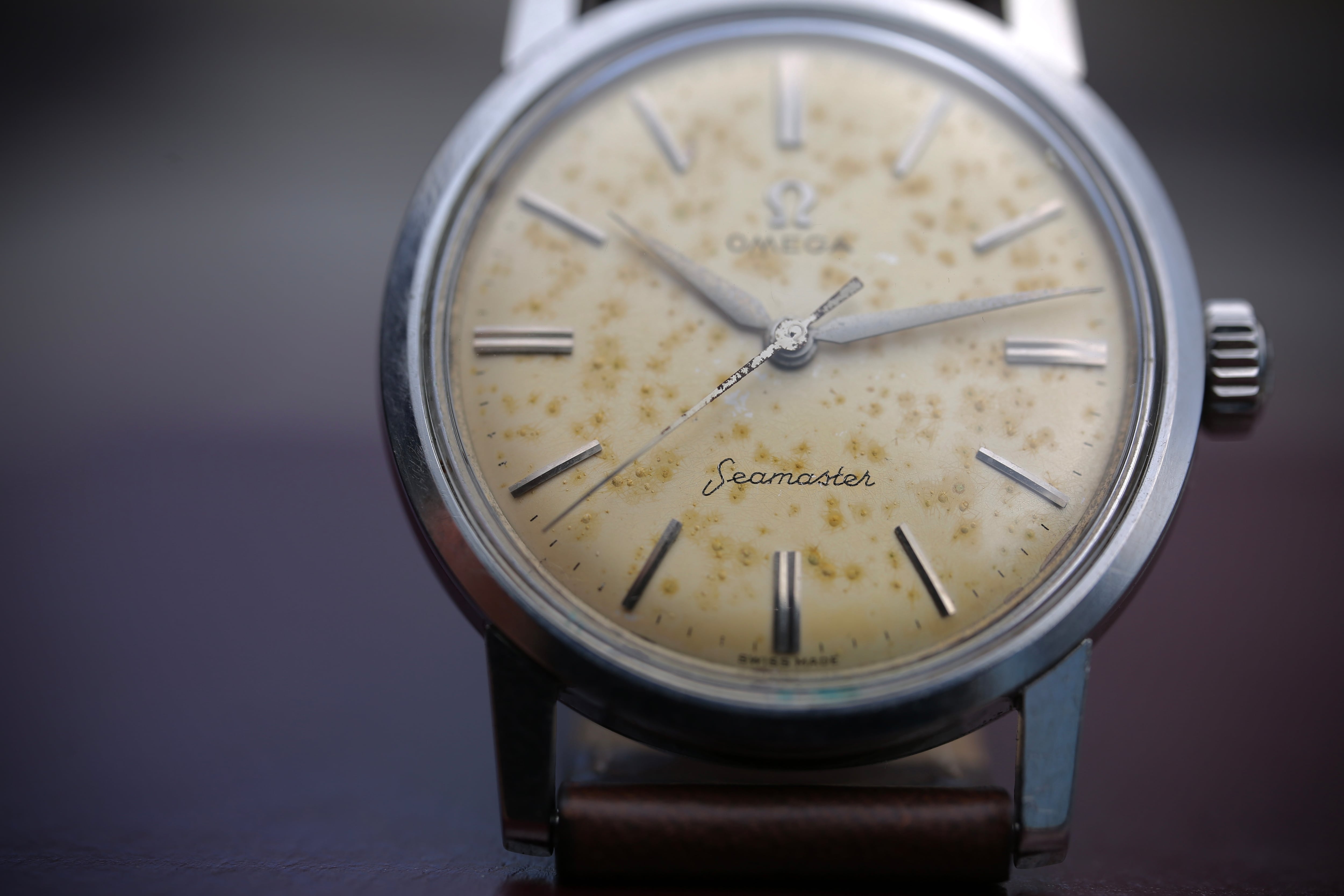 OMEGA】 1958年製 オメガ シーマスター ”ブラウンエイジング” バー