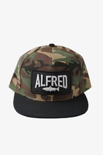 ALFRED BASEBALL CAP 「Trout」/  Camo Black