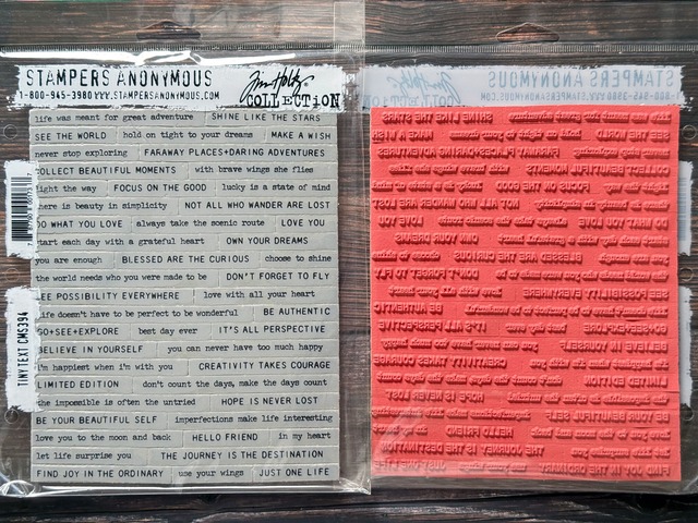 Tim Holtz　クリングマウントスタンプ　Cling Mount Stamp Tiny Text CMS394【Tim Holtz（ティムホルツ）-Stampers Anonymous】[TH-137h]