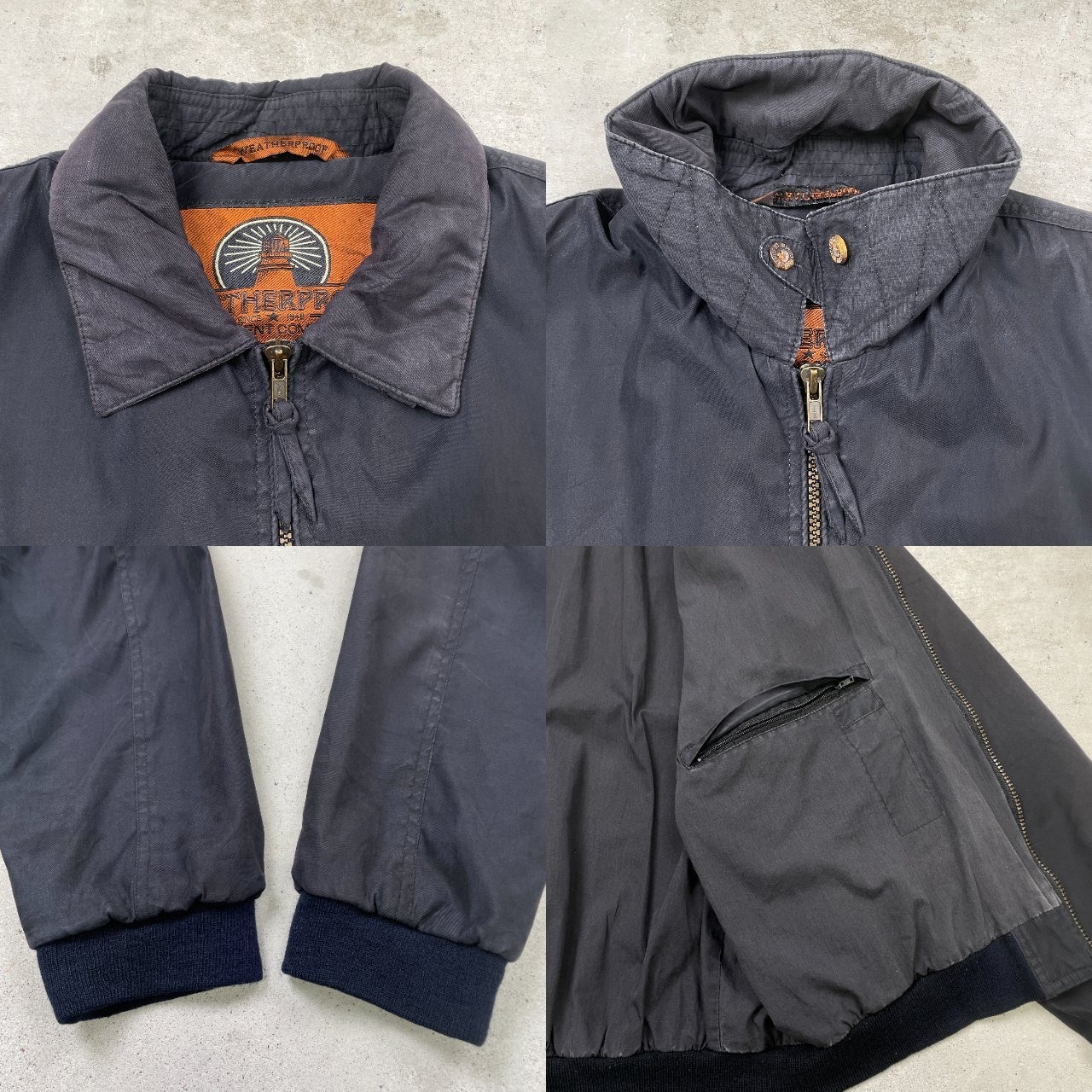 WEATHERPROOF スイングトップ メンズL相当 古着 スポーツジャケット 