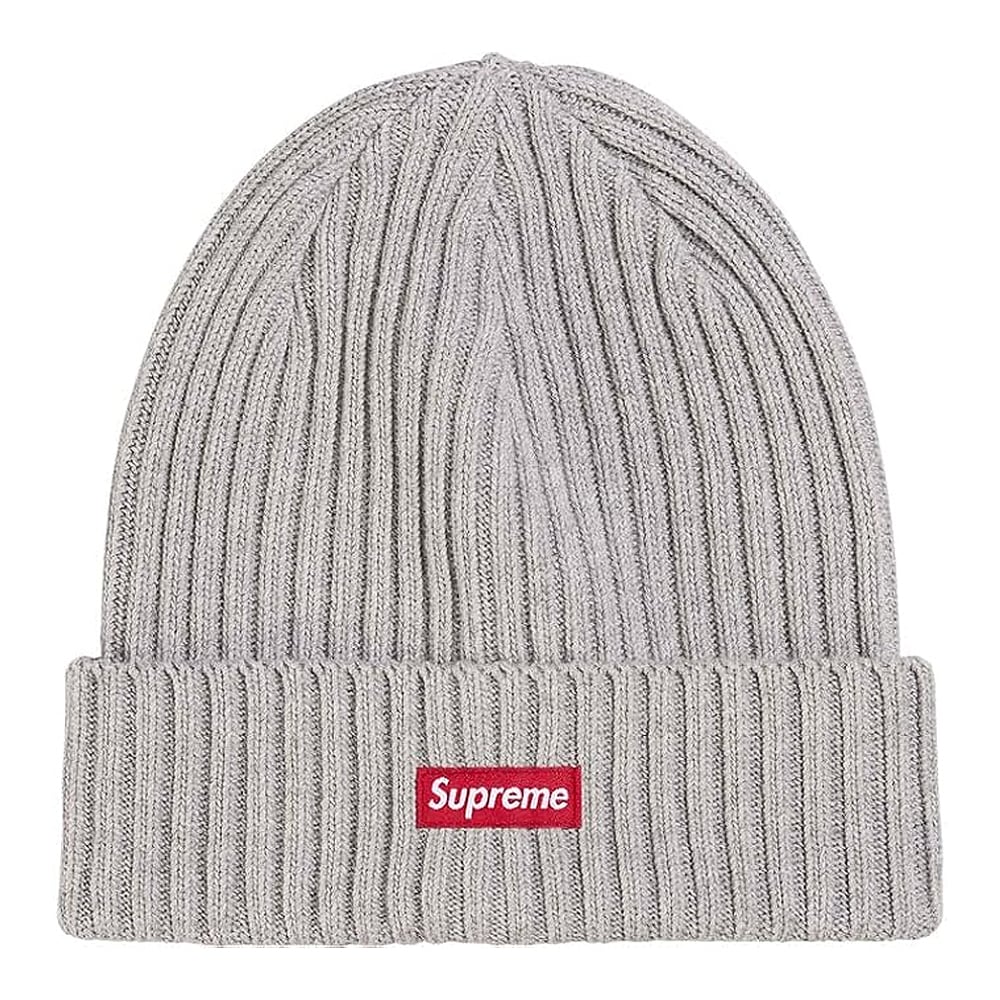 【シュプリーム】ニットキャップ ビーニー スモールボックスロゴ刺繍 ワークキャップ Supreme Overdyed Beanie 26SS (Grey)