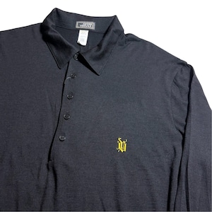 vintage GIANNI VERSACE black knit polo
