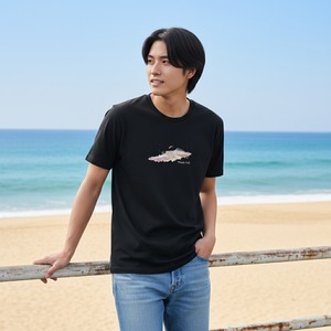 Whale Fall-Tシャツ(ネイビー)