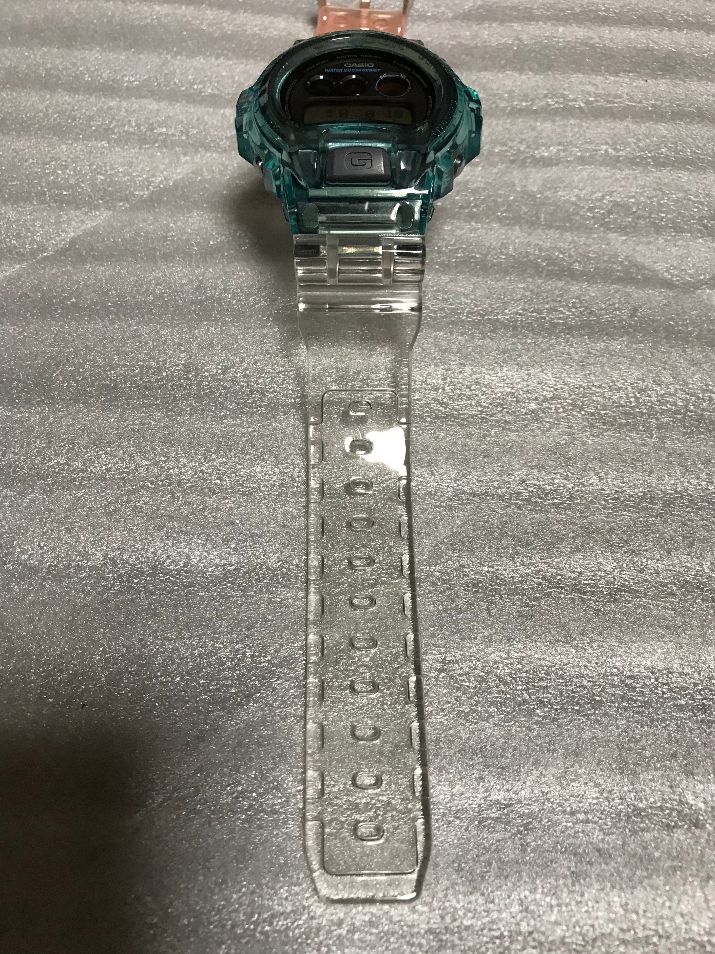 カシオ Gショック DW-6900 カスタム クリア ピンクxブルーxクリア | Chang
