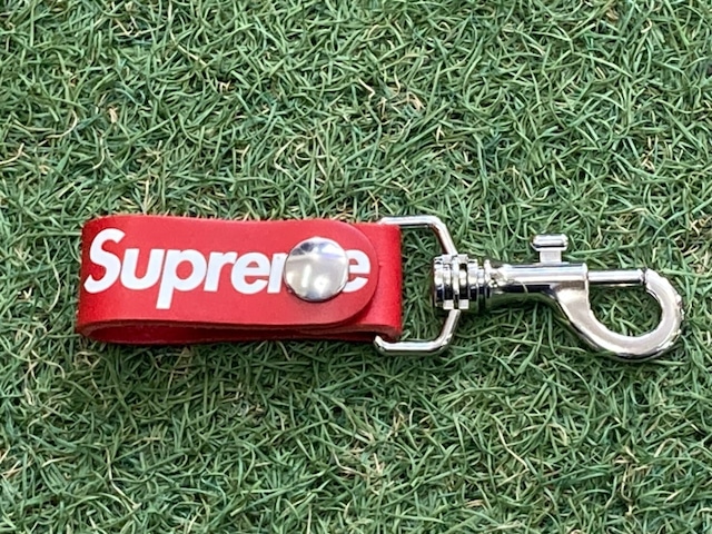 Supreme Leather Key Loop RED 1709