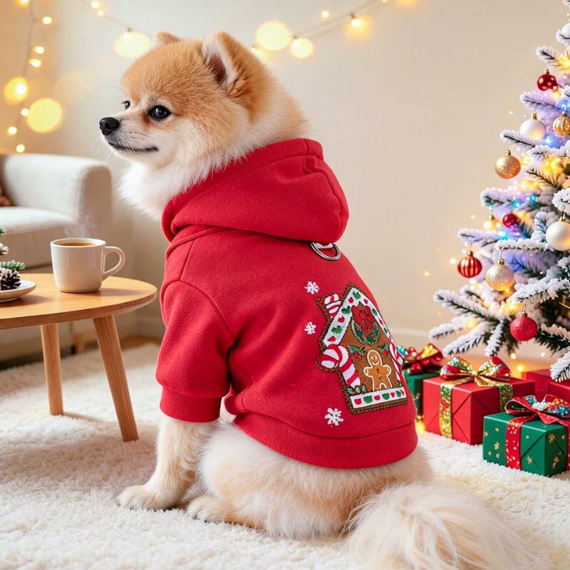 クリスマスパーカー 犬服 01360