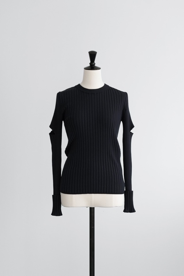 slash knit(black) ２月中旬〜２月下旬頃に発送予定