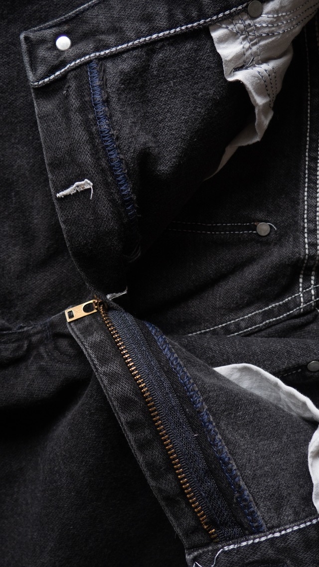 "Wrangler" 1990s Black denim cut-off pants