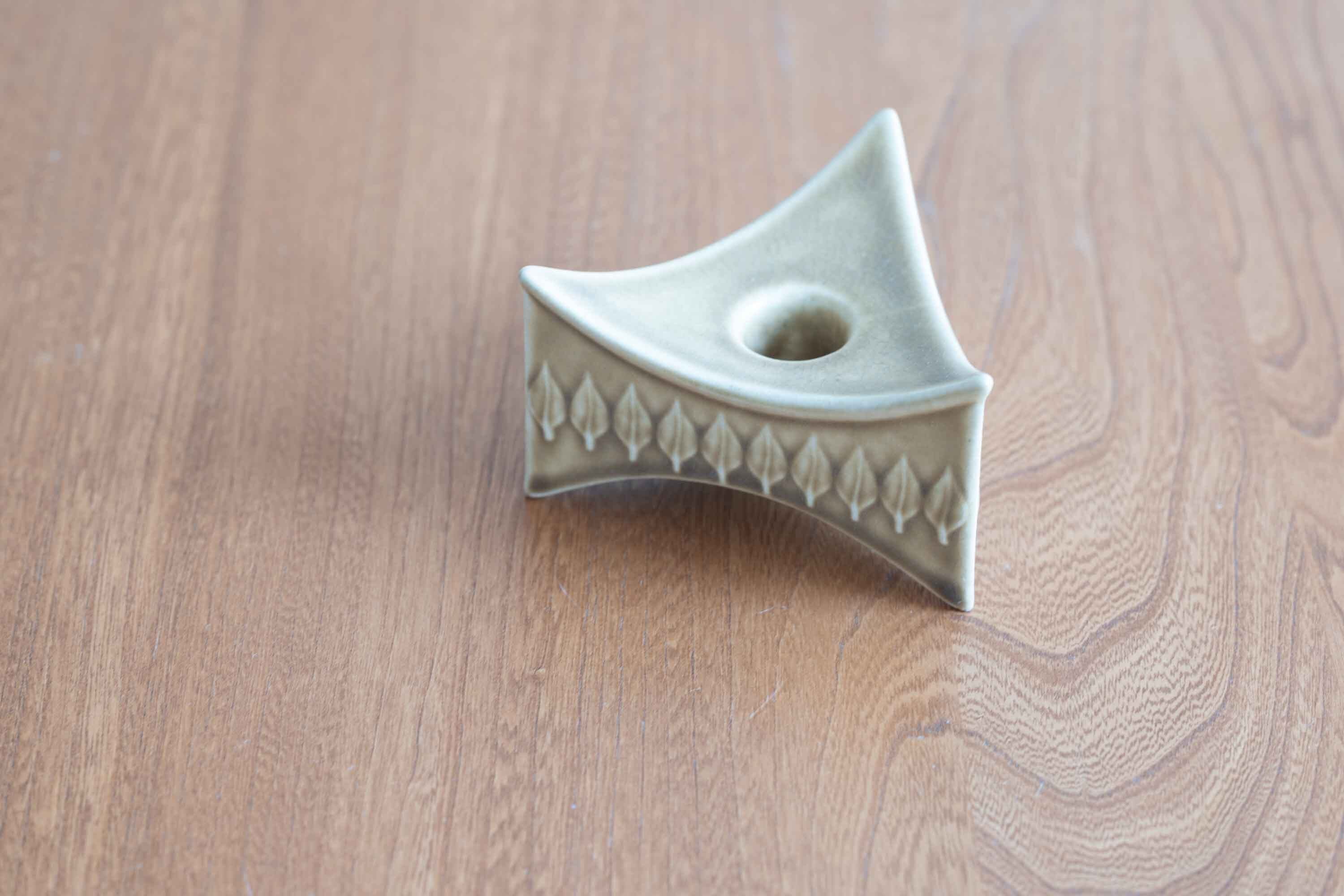 B&G JH クイストゴー デザイン リーフ柄 キャンドルスタンド 大