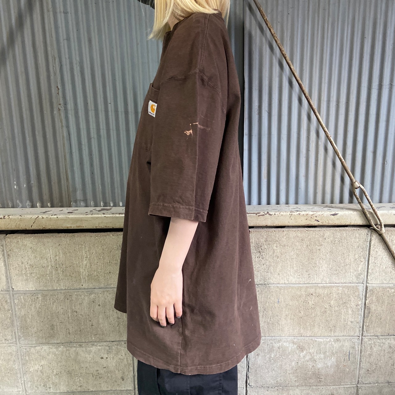 茶色 Carharttt シャツコーデ カーハート t シャツ Carhartt WIP カーハートワークインプログレス tシャツ Carhartt WIP カーハートWIP S S Link Script T -Shirt リンク スクリプト 刺繍 半袖 Tシャツ ZOZOTOWN Yahoo 店 - 通販 - Yahoo ショッピング