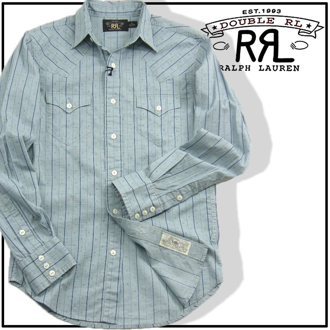 RRL / ダブルアールエル 長袖 シャツ ヴィンテージ加工 コットン  