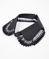 【直営限定ITEM】コンパクトスカラップレースフェイクカラー (BLACK)　CQ-48501H