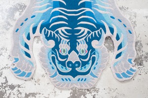 Tibetan Tiger Rug 《Mサイズ•ウール・オリジナル4・夏の藍染248》チベタンタイガーラグ