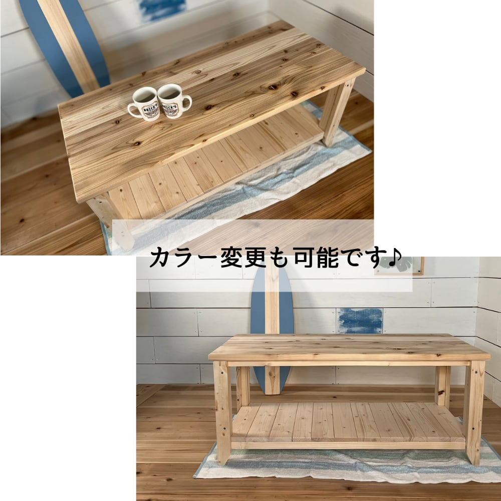 椅子・チェア 古材使用欅レジン/エポキシベンチテレビ台/コーヒー
