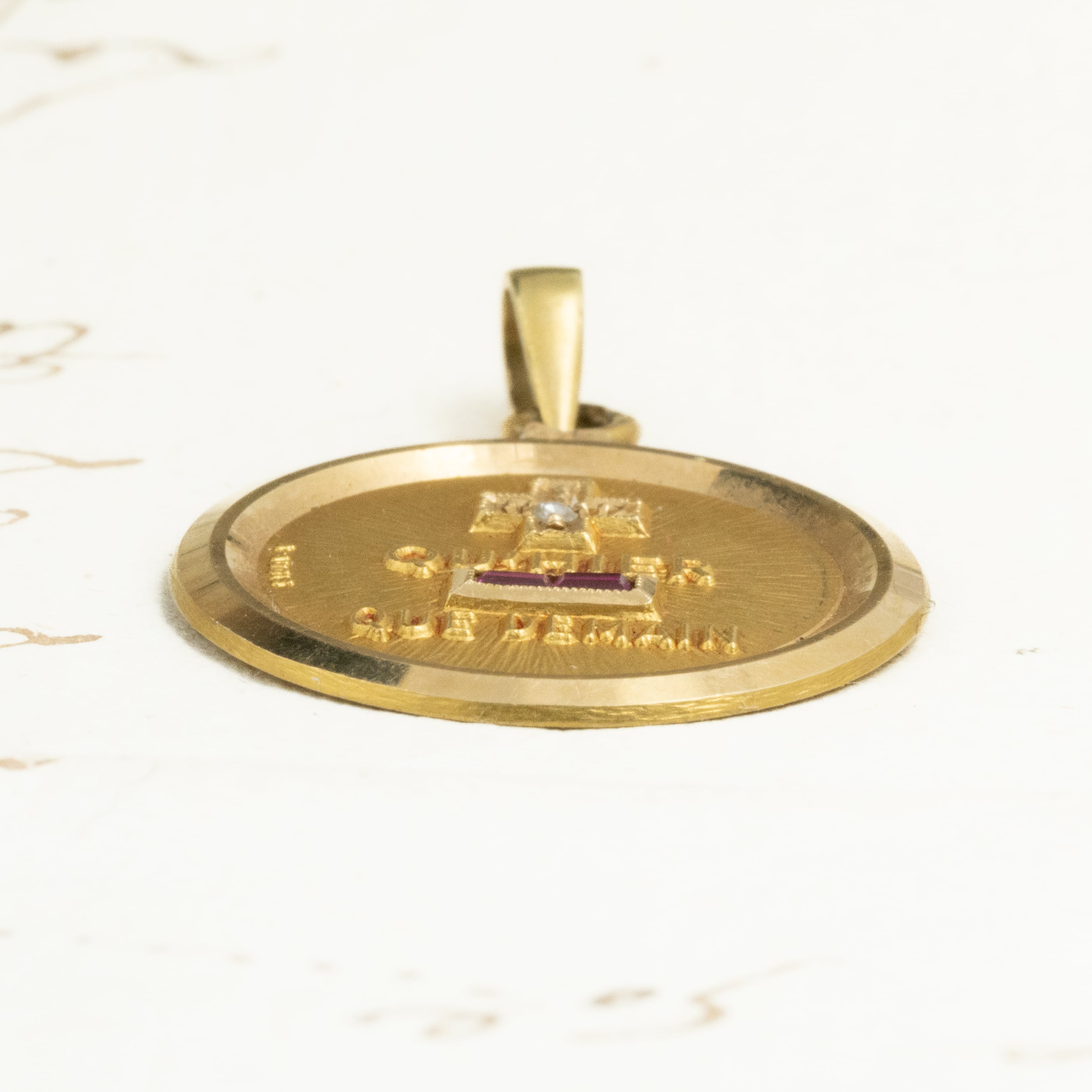 フランス アンティーク MaisonAugis オーギス社 ラブメダル ペンダント